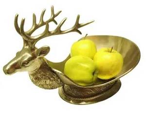 Custom <b>Color</b> Metal Serving Bowl for Fruits & <b>Food</b> with Stylish Iron Wire Stand for Home Hotel & Restaurants with Customized Logo - Product Image 2
