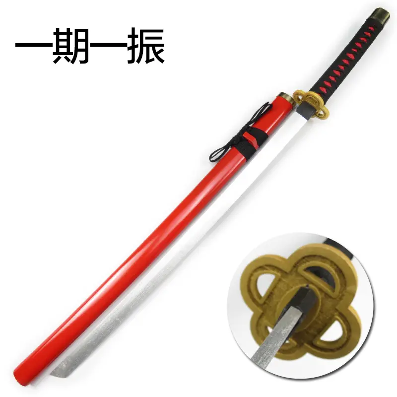 Pedang Kayu Buatan Tangan Penuh Cosplay Pedang Anime Katana dengan Bilah Drop Shipping
