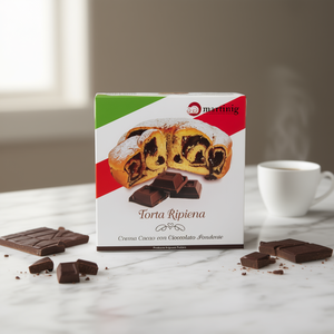 MARTINIG Modello 0402034 Scatola Rotonda di Cioccolato Fresco con Crema al Cacao per Torta Ripiena e Dessert - Product Image 3