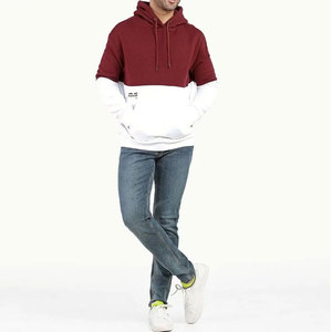 Sudadera con capucha bordada de talla grande de Color sólido para hombre, cuello con capucha, tela polar, estilo callejero, salida de fábrica, Pakistán - Product Image 4