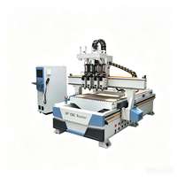 Máquina CNC multifuncional de tallado de madera 3D de Taiwán 1530 2030 para diversas aplicaciones de carpintería de alta resistencia con base fiable
