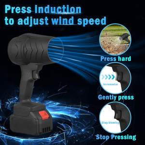 Pistolet à air électrique portable, sèche-cheveux manuel, fonctionne sur batterie, souffleurs d'air puissants pour le lavage de voiture, le déneigement - Product Image 5