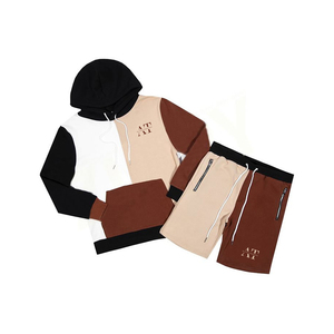 Survêtement personnalisé en tissu confortable pour hommes avec short et pull à capuche pour hommes, survêtements de haute qualité pour votre conception - Product Image 1