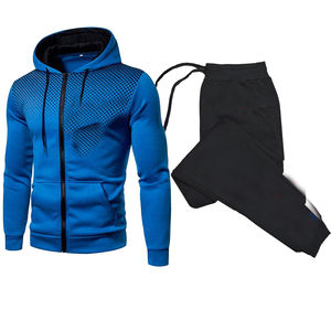 Survêtement d'hiver unisexe personnalisé 100% polyester léger imprimé surdimensionné Jogging survêtement polaire hommes pantalons de survêtement à capuche ensemble - Product Image 2