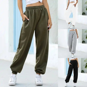 High Quality Gray <b>Harem</b> Sweatpants Mid-Waist Elastic Waist Loose Fit <b>Trousers</b> Ankle-Length Casual Joggers With Pockets - Product Image 5