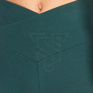 High Quality <b>Women's</b> Mid Waist Fitness <b>Leggings</b> Customized Solid Pattern Elastic Waist Closure Casual Wear <b>Waterproof</b> - Product Image 2