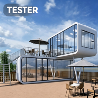 Maison préfabriquée modulaire portable extensible de 20 pieds ou 40 pieds, cabane de glamping moderne de luxe