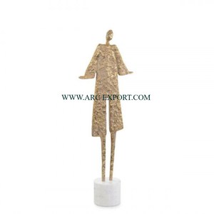 Escultura de acentos de objetos de interior clásicos para mesa de hogar y hotel Diseño maravilloso Escultura de árbol de metal grande de Calidad exclusiva - Product Image 5