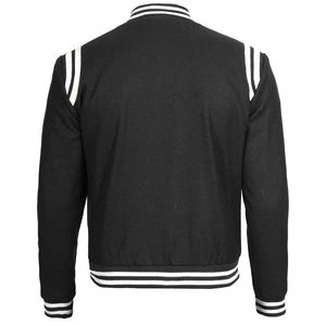 Chaqueta de Béisbol Varsity Vintage para Hombre, Estilo Letterman, con Mangas de Cuero, Personalizable con Logotipo - Product Image 6