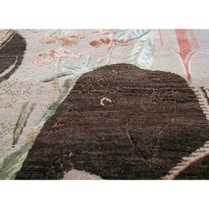 พรมขนสัตว์และไหมถักมือสีโรสเบจและสีน้ำตาล สำหรับห้องนั่งเล่นวัยรุ่นหรือทางเดิน ดีไซน์รูปสี่เหลี่ยมผืนผ้าแบบใหม่-SLR-7068 - Product Image 3