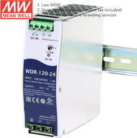 Alimentation de systèmes électromécaniques minces de rail de vacarme de WDR-120-24 de MEANWELL