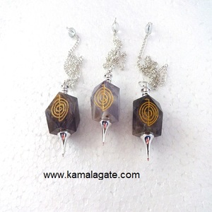 Cristal naturel Aventurine Pendules Agate jaune Gravé Radiesthésie Cristaux Reiki Chakra Style Mascotte Amour Guérison Pierres Précieuses Vente - Product Image 4