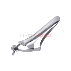 Spéculum vaginal 10,5 pouces à trois lames en acier inoxydable allemand professionnel pour usage vétérinaire chirurgical réutilisable pour l'élevage et les hôpitaux - Product Image 4