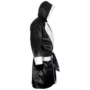 Robe de boxe en satin couleur avec logo personnalisé de qualité supérieure vente à chaud - Product Image 4