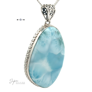 Colgante Larimar de forma libre grande - Product Image 4