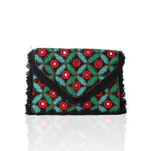 Bolso de mano de noche Rosa Bolso de mano con cuentas para mujer para el día del juego y fechas casuales a precios al por mayor por glowin fashion - Product Image 6