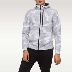 Sweats à capuche zippés personnalisés de couleur camouflage basique pour hommes, sweats à capuche zippés de haute qualité pour hommes - Product Image 5