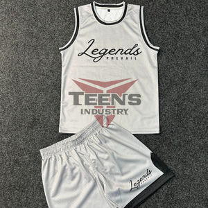 Uniforme de Baloncesto para Hombre, Diseño Nuevo, 100% Poliéster, Logotipo Personalizado, Conjuntos Deportivos de Sublimación de Alta Calidad, Uniforme de Baloncesto Transpirable - Product Image 3