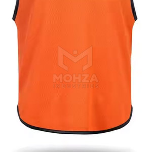 Comfortable Breathable Short Sleeve Sports <b>Training</b> <b>Bibs</b> Solid Color High Quality 100% Polyester Quick Dry for Sale - Product Image 6