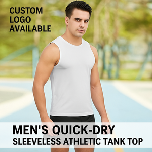 Débardeur de sport extensible pour hommes, résistant à l'abrasion, vêtements de sport confortables pour la course à pied, le vélo, l'entraînement, la salle de sport, vente en gros sur mesure - Product Image 3