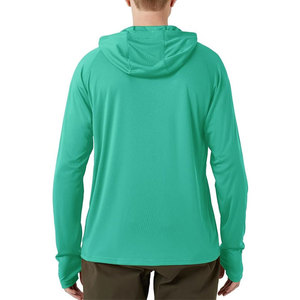 Upf 50+ Rash Protection Men Quick Dry Breathable Fishing Hooded Shirts - Product Image 2