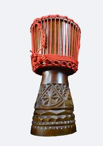 กลอง Djembe บรอนซ์ B20มือแกะสลักมือเครื่องดนตรีประเภทเคาะแบบแอฟริกันเส้นผ่าศูนย์กลาง50.8ซม. น้ำหนัก15กก. - Product Image 3