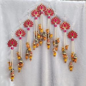 Colgante de loto colorido, decoración de fondo, decoración del hogar, decoración de fiesta de Festival, decoración de Pooja, colgante de templo, decoración de boda - Product Image 2