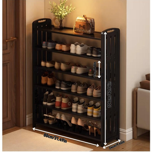 Scarpiera in bambù ecologica, a sei strati, super capiente, adatta per l'ingresso <span class=keywords><strong>di</strong></span> <span class=keywords><strong>casa</strong></span> - Product Image 6