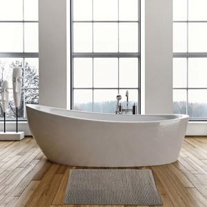 Alfombra de baño de microfibra MSV 'Chenille' en color topo 40 x 60 cm - Product Image 6