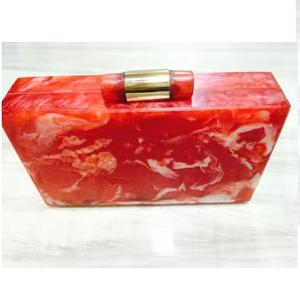 Sac à main pour femme en résine vert clair, look simple, meilleure qualité, pochette pour mariage, fête, anniversaire, produit haut de gamme - Product Image 3