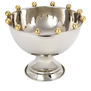 Tazón para Servir Alimentos, Frutas y Postres, Hecho a Mano, Decorativo, de Metal, Profundo, con Acabado Brillante y Pulido, en Forma Personalizada - Product Image 2