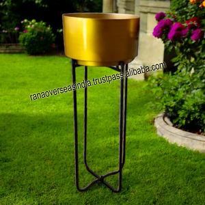 Elegante y moderno soporte de metal para plantas con soporte alto maceta de hierro esmaltado para decoración para sala de estar diseño clásico - Product Image 6
