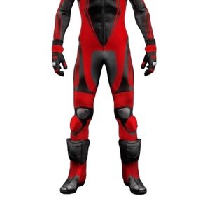 Combinaison de course moto Denork-X pour homme en cuir de vache/crocodile, niveau CE 2, vêtements de course automobile, perforée, combinaison de moto 1 pièce, niveau CE 2 - Product Image 2