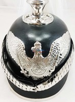 Preußische Langspitze-Lederrüstung Deutscher Pickelhaube-Helm Achat-Qualität Handgefertigt Natürliches Leder Hochwertig Verarbeitet