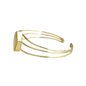 <b>Adjustable</b> Brass <b>Bracelet</b> 18K Gold Plated Statement Handmade Unisex Fashion Jewelry Factory Price OEM ODM - Product Image 3