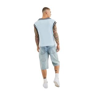 Camiseta sin Mangas para Hombre con Logotipo Personalizado de Alta Calidad, Cuello Redondo, 100% Poliéster, Deportiva y Transpirable, Moda de Verano - Product Image 3