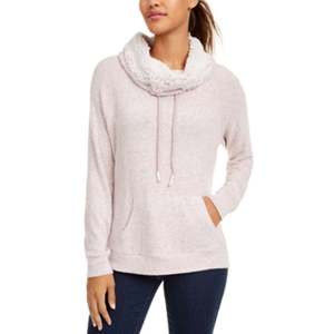 Felpa con Cappuccio Ultra Flirt da Donna, Taglia XS Extra Large, con Collo Alto e Fodera in Sherpa, Modello Junior in Materiale Simil Seta, Colore Viola - Product Image 1