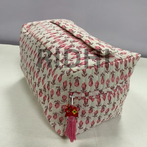 Eco-Friendly <b>Blush</b> for Quilted Cotton Canvas for <b>Bag</b> Front Handle Zipper Reusable Custom Logo Printed Daily Shopping Large - Product Image 1