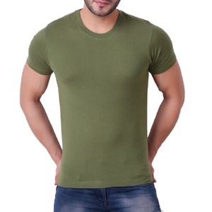 Camiseta de algodón 100% de la mejor calidad para hombre, de secado rápido color sólido, cuello redondo, ajuste de gran tamaño, precio competitivo al por mayor de fábrica, Bangladesh - Product Image 5