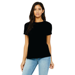 Airlume-Camiseta holgada de manga corta para mujer, Camiseta de algodón peinado y anillo, 32, 100% oz, color negro, 4,2 - Product Image 1
