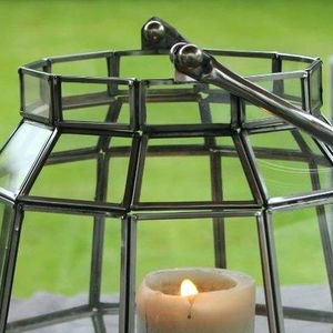 <b>Gold</b> Geometric Metal Glass Terrarium Home Decoration <b>Lantern</b> Candle Holders with Terrarium Style for Indoor Use - Product Image 1