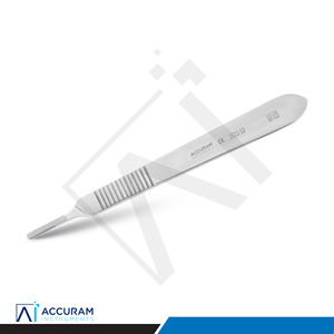 Manche de scalpel en acier inoxydable n° 3 Poignées de Couteau Chirurgical Réutilisables, Porte-Lames Chirurgicales Médicales, Dentaires, de Laboratoire, Orthopédiques - Product Image 1