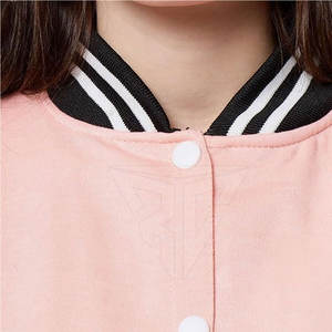 El mejor diseño Casual cómodo chaquetas con letras para mujer tejido transpirable cuello alto nueva oferta de invierno en línea - Product Image 6