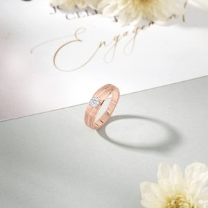 Anillo de Compromiso con Diamantes para Hombre - Siempre Tuyo - Product Image 2