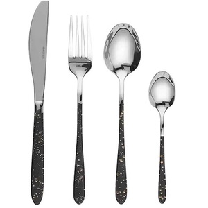 Couverts décoratifs au Design moderne en acier inoxydable, poignée martelée forgée et polie miroir par Axiom Home Accents - Product Image 5