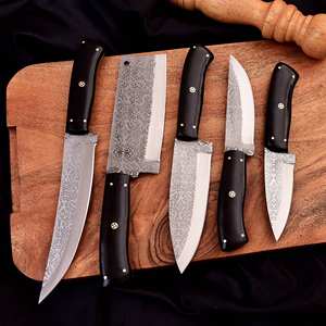Handmade 5 Pieces High Quality German Stainless Steel <b>Knife</b> <b>Set</b> Super <b>sharp</b> Edge - Product Image 4