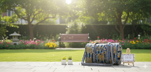 Sac de sport décontracté de luxe tactique à fermeture éclair en coton écologique durable à grande capacité avec imprimé animal gris et noir - Product Image 2