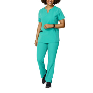 Vêtements d'hôpital pour femmes en gros directement du fabricant, logo personnalisé, tailles grandes 3XL, ensembles d'uniformes d'infirmière, ensembles chirurgicaux en spandex - Product Image 5