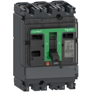 สวิตช์ตัดวงจร Schneider Electric C163160S ComPacT NSX160NA แบบ 3 โพล ชนิดติดตั้งถาวร กระแสไฟฟ้าความร้อน 160A - Product Image 1