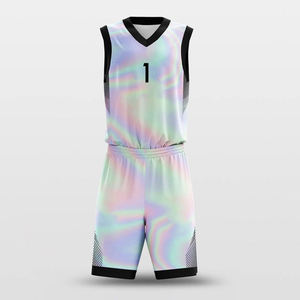 Maillot de basket-ball pour hommes OEM ODM personnalisé en maille respirante à séchage rapide, uniforme de sport léger, vêtements d'équipe, logo personnalisé, approvisionnement direct d'usine - Product Image 6